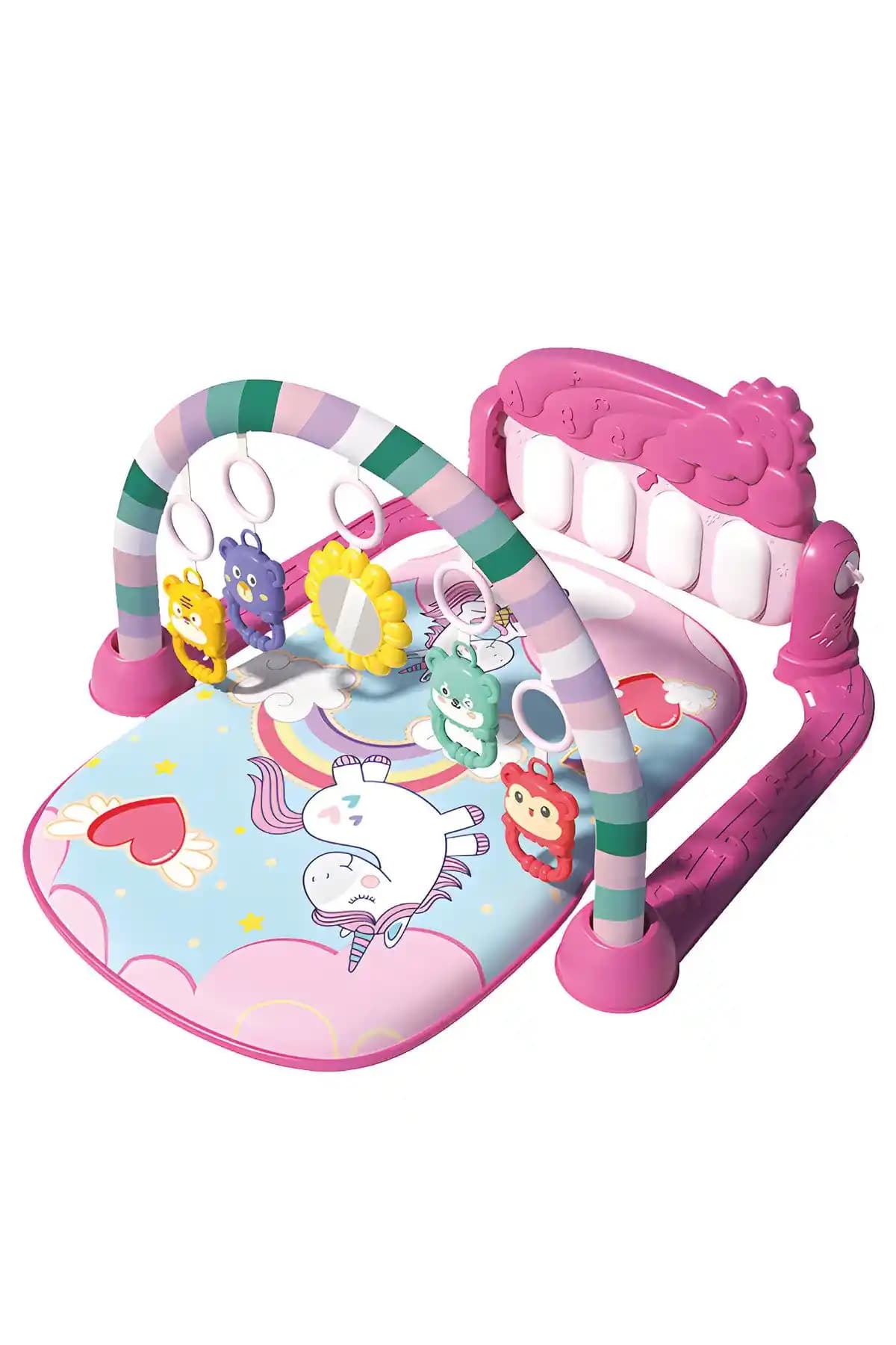 Pembe Renkli Güvenli ve Eğlenceli Oyun Alanı Halısı Çocuklar İçin Uygun Seçenekler