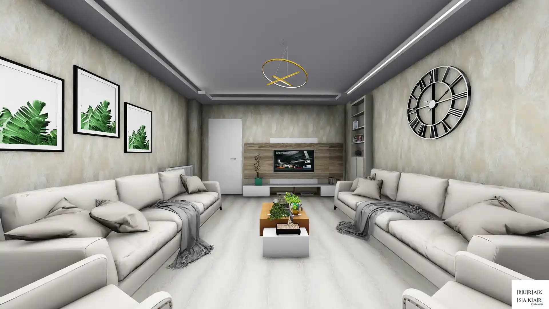 Rafine Gold Salon Tasarımı: Estetik ve Fonksiyonelliğin Modern İç Mekan Yaklaşımı