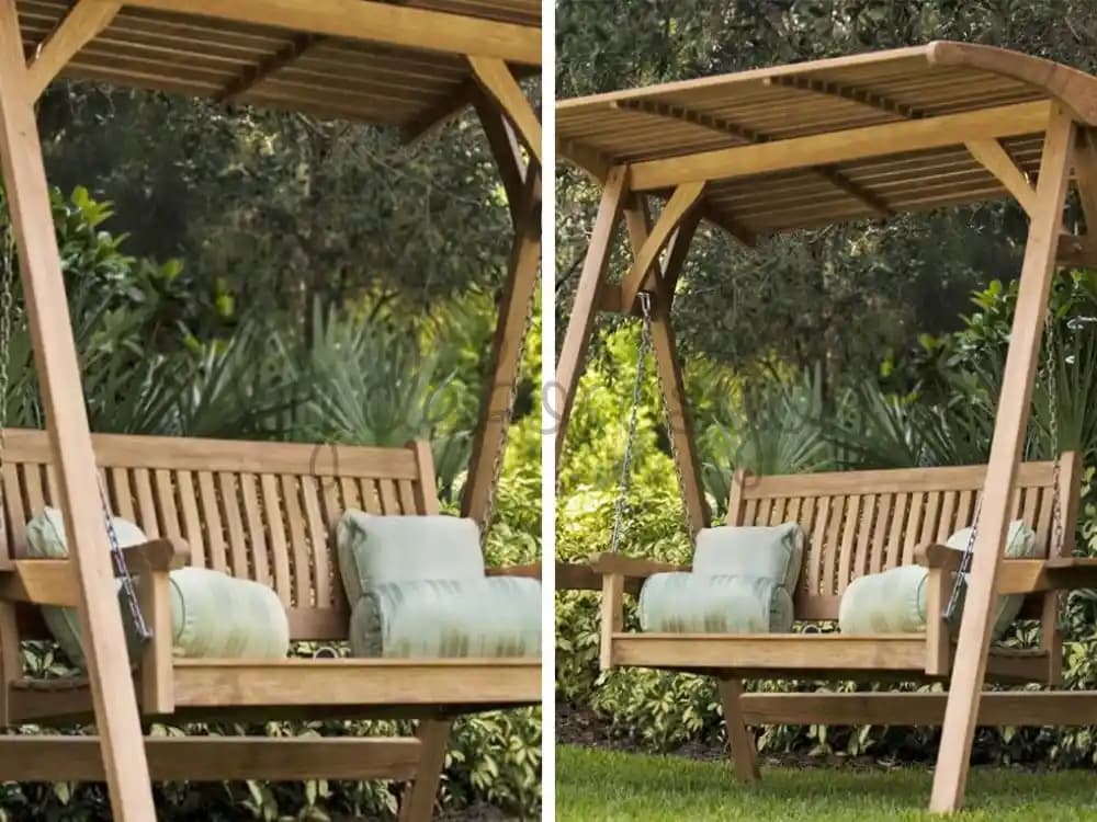 Şık ve Dayanıklı Ahşap Bahçe Salıncağı ile Bahçe Dekorasyonunuzu Zenginleştirin
