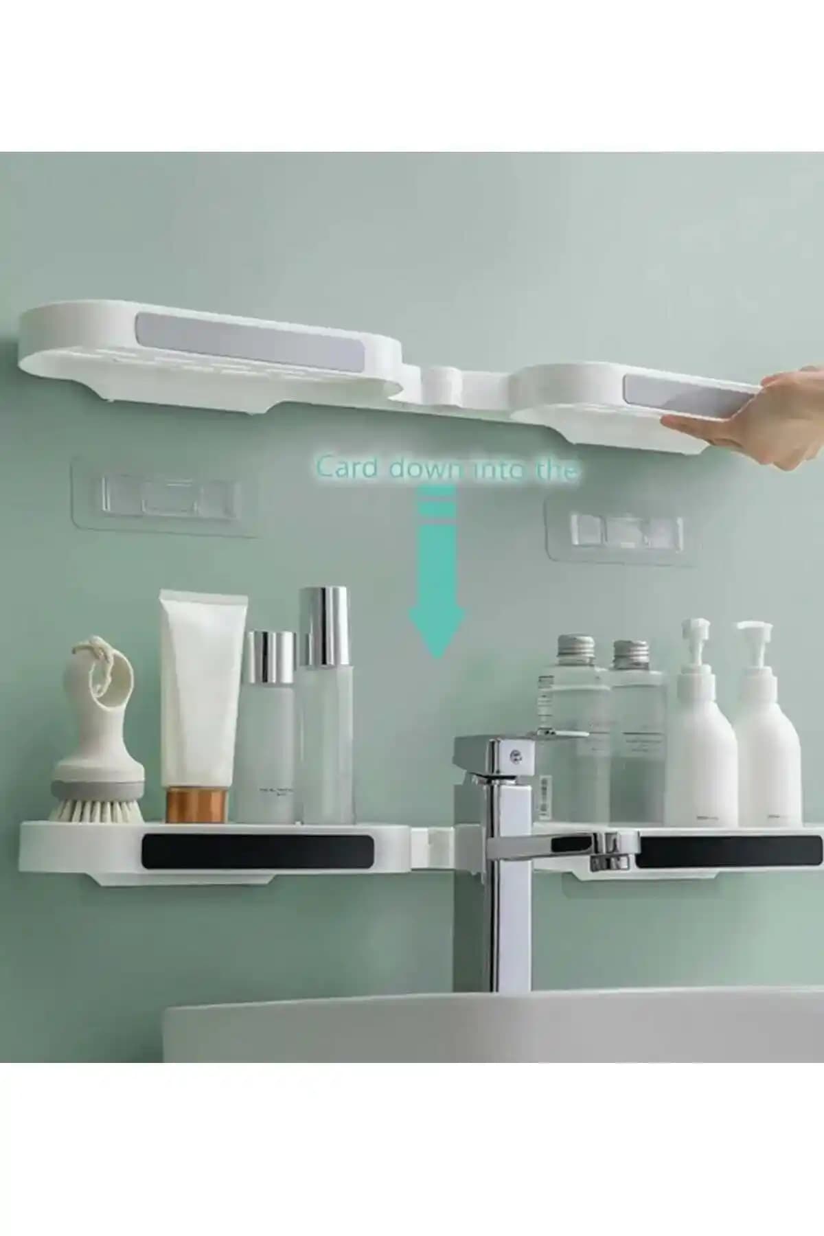 Yapışkanlı duş rafları ile banyoda şık ve pratik düzen çözümleri