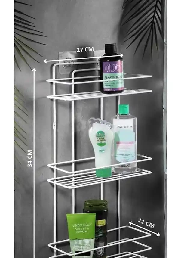Yapışkanlı Metal Banyo Duş Rafları: Kolay Montaj ve Dayanıklı Tasarım Seçenekleri