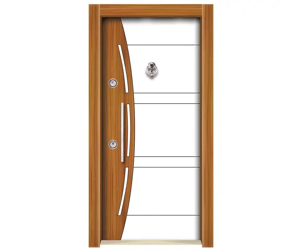 Yüksek Kaliteli Ahşap Kaplama Çelik Kapılar Güvenlik ve Estetiğin Birleşimi