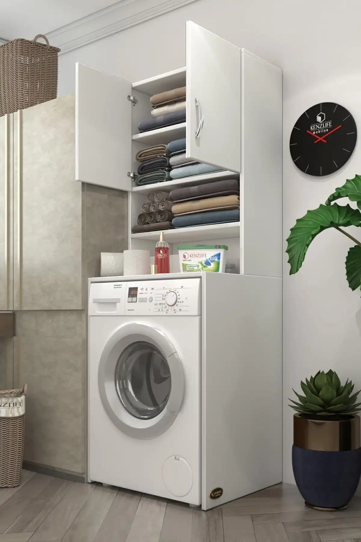Aeka Ae-2042 ve Kenzlife Hayzum Çamaşır Makinesi Dolabı Karşılaştırması 2