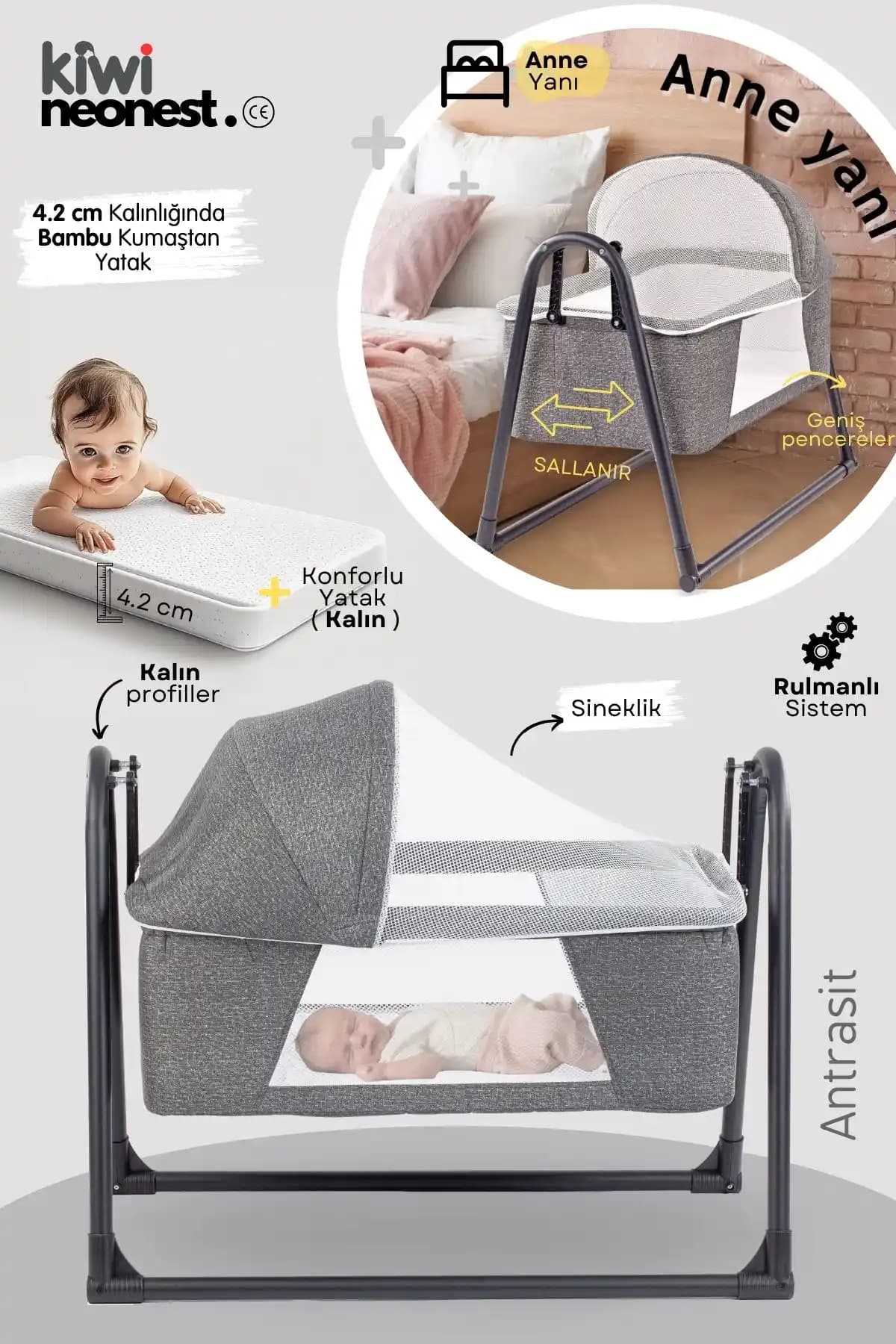 Kiwi Neonest ve Özbay Btrend Padişah Bebek Beşiklerinin Detaylı Karşılaştırması