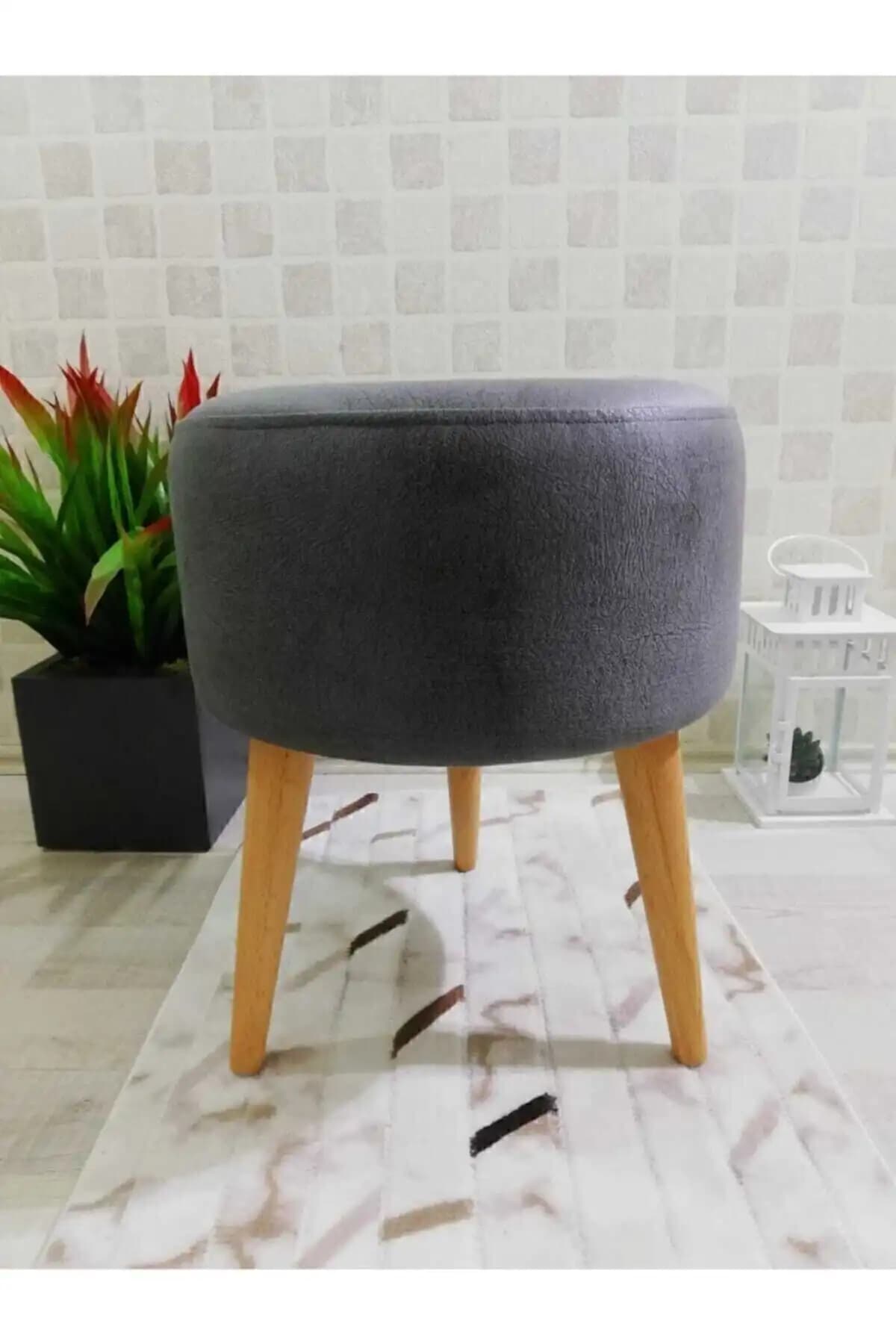 PufyHome Puf Modelleri Karşılaştırması: Siyah Gürgen ve Gri Dekoratif Puflar 2