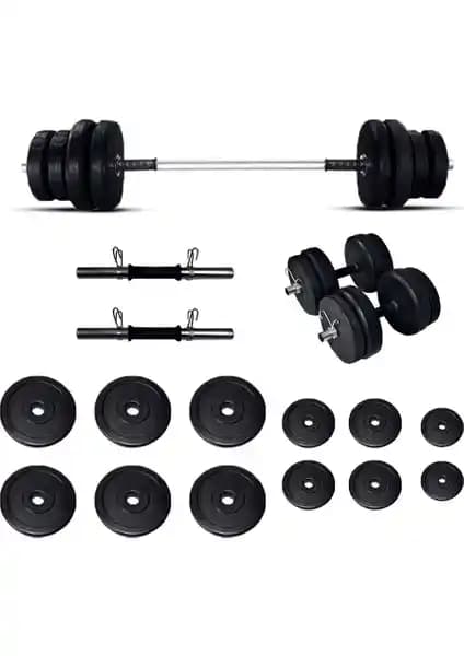 Borçin Borçinspor 85 Kg Halter ve Dambıl Seti Güç ve Dayanıklılık İçin Uygun