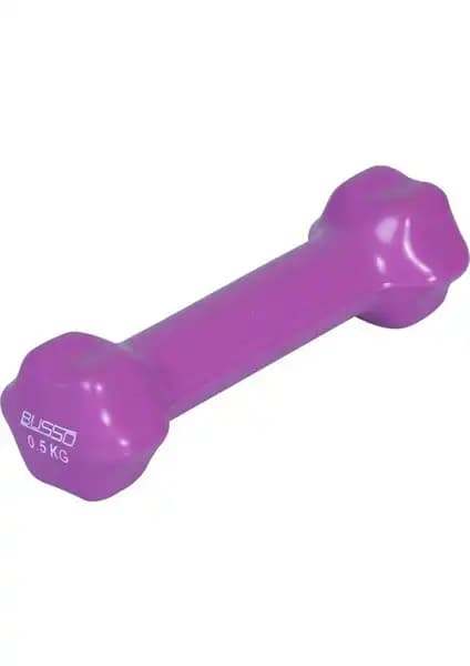 Busso 0,5 Kg Vinly Kaplı Dambıl BS067: Hafif ve Dayanıklı Ev ve Spor Kullanımı