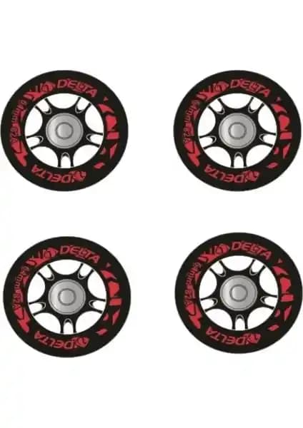 Delta 64 mm Silikonlu Rulmanlı Paten Tekerleği Seti Dayanıklılık ve Performans Sunar