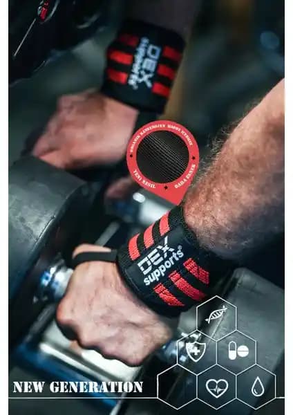 Dex Supports Wrist Wraps: Ergonomik ve Dayanıklı Bilek Desteği Sporcular İçin