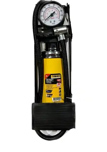 Dmax Ayak Pompası Kalın Piston Göstergeli 4579: Hızlı ve Güvenilir Lastik Şişirme Çözümü