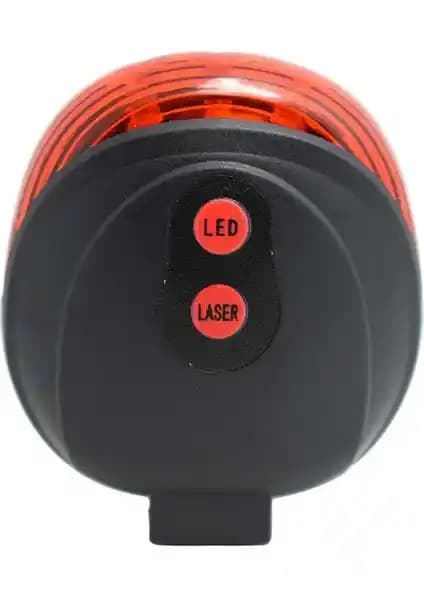 Duhaline Çok Fonksiyonlu Pilli Bisiklet LED Lazer Şerit Işığı Güvenlik ve Görünürlük Artırıcı