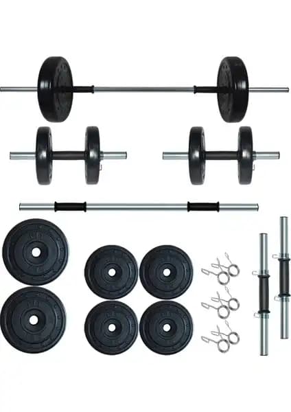 Fitset 25 kg Kombo Halter ve Dambıl Seti Güç ve Esneklik İçin En İyi Seçenek