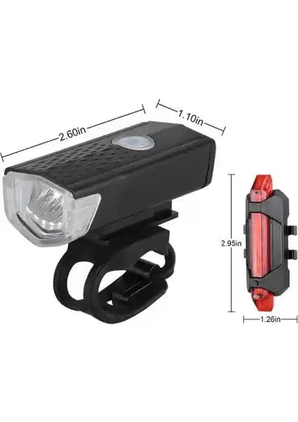 ForteGT USB Şarjlı LED Bisiklet Işığı Seti Güvenlik ve Performans Odaklı Tasarım