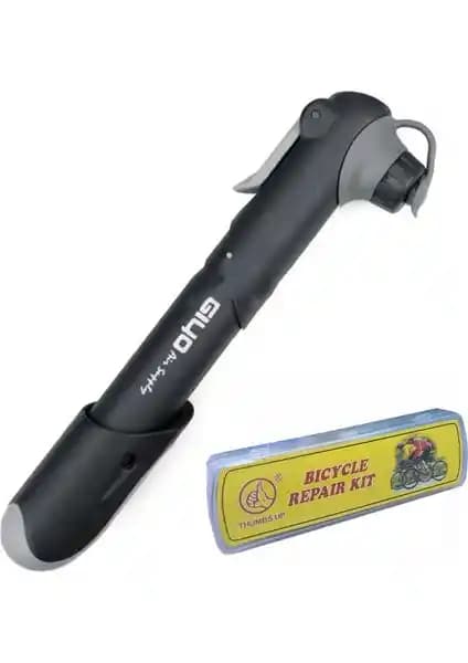 Giyo Hasgül GP-04S Pompa ve Levyeli Yama Seti Eko Paket: Pratik ve Dayanıklı Bisiklet Tamir Çözümü