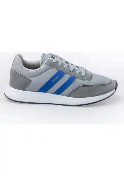 Jump 26231 Gri Royal Mavi Kadın Sneaker Günlük Kullanım ve Şıklık İçin Uygun Tasarım