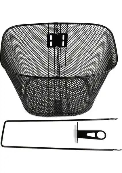 Karışık Bisiklet Sepeti Ön Sepet Metal Siyah: Dayanıklı ve Estetik Tasarım