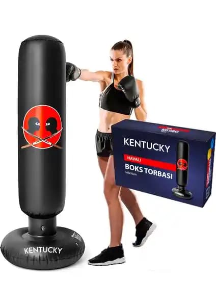 Kentucky 120 cm Dikey Ayaklı Çocuk Şişme Boks Torbası Güvenli ve Eğlenceli Spor Ekipmanı