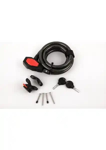 Knox 6002 185cmx12mm Anahtarlı Bisiklet Kilidi Güçlü ve Güvenilir Koruma Sağlar