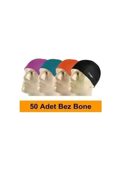 Liggo 50 Adet Likralı Yüzücü Bone Seti Havuz ve Deniz Keyfi İçin Uygun ve Dayanıklı