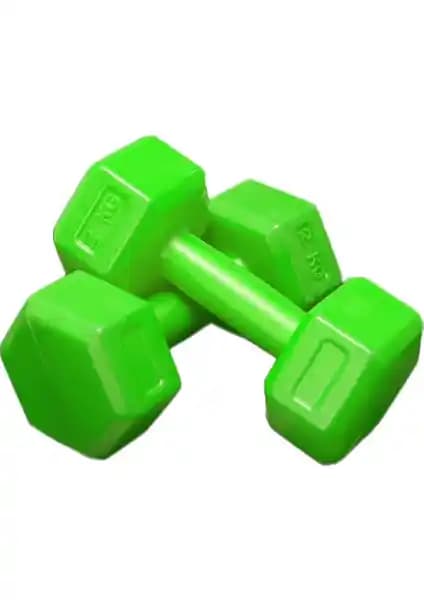 Moccastyle Yeşil 4 kg Dambıl Seti: Dayanıklı ve Çok Yönlü Fitness Ekipmanı