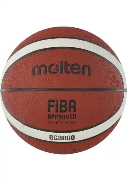 Molten B7G3800 Fıba Onaylı Deri 7 No Basketbol Topu Profesyonel ve Dayanıklı Tasarım