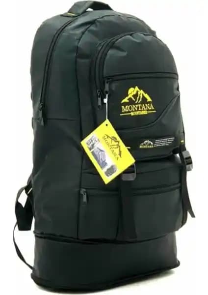 Montana Mountainer Dağcı Sırt Çantası 65 Lt Siyah: Dayanıklı ve Çok İşlevli Outdoor Çanta