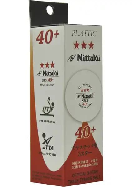 Nittaku NB1400 3 Yıl Sertifikalı Uluslararası Onaylı Masa Tenisi Topu Üçlü Paket