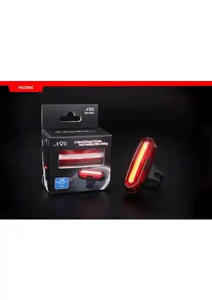 NQY Mavi-Kırmızı Çakarlı USB Şarjlı Bisiklet Stop Lambası Güvenli ve Dayanıklı Tasarımıyla Öne Çıkıyor