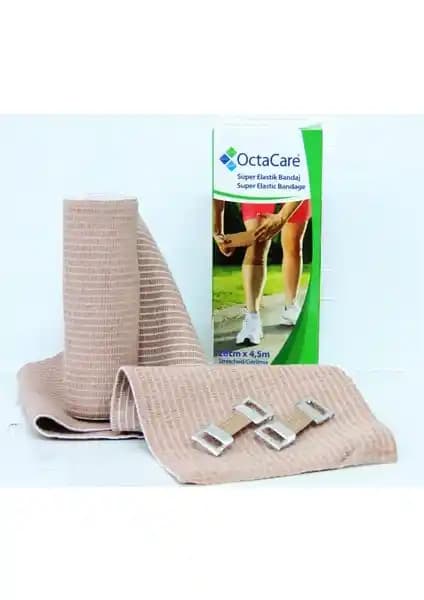 Octacare Elastik Bandaj 20 cm x 4,5 m - Spor ve sağlık alanında destek sağlayan esnek bandaj