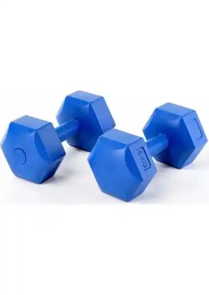 Performans Spor Dambıl Seti 2 kg x 2 Adet - Evde Kullanım İçin Hafif ve Çok Yönlü Egzersiz Seti