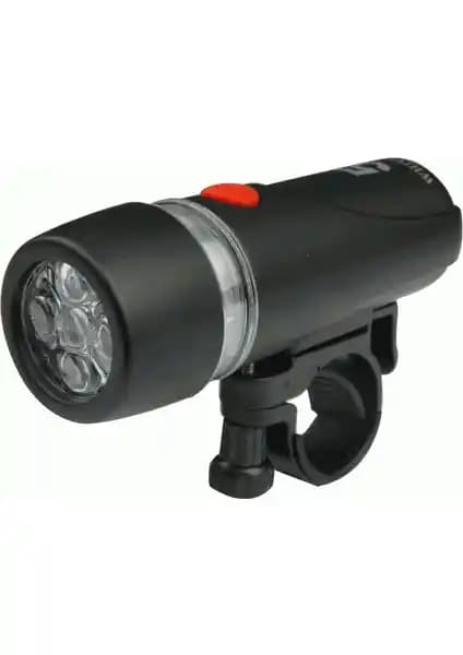 Plus Plf-808 5 LEDli Ön Bisiklet Farı Güçlü ve Dayanıklı Güvenlik İçin Tasarlandı