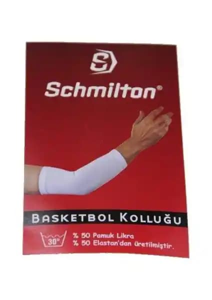 Schmilton Likralı Basketbol Kolluğu Beyaz Performans ve Konfor Sunan Spor Ekipmanı