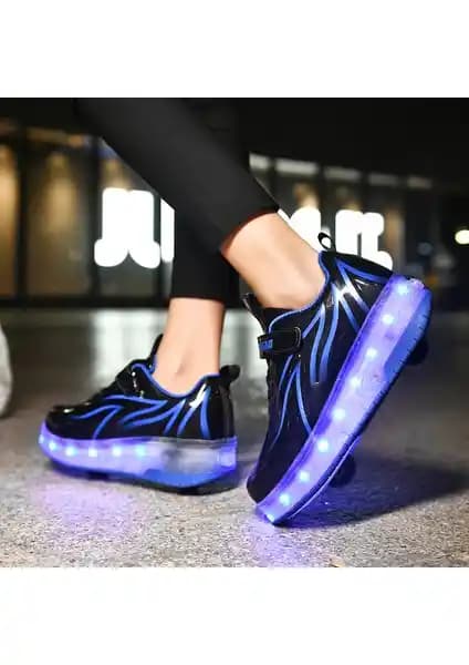 SITONG LED Işıklı USB Şarjlı 4 Tekerlekli Paten Ayakkabı Modern Tasarım ve Fonksiyonellik