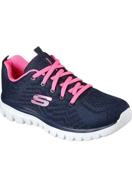 Skechers 12615 NVHP Graceful-Get Connected Kadın Spor Ayakkabısı Konfor ve Şıklık Sunar