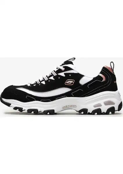 Skechers D’LITES-DEVOTED FAN Kadın Siyah Spor Ayakkabısı Günlük Konfor ve Şıklık Sağlar