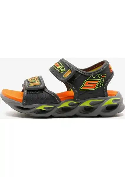 Skechers Thermo-Splash Büyük Erkek Çocuk Gri Işıklı Sandalet: Konfor ve Eğlence Bir Arada