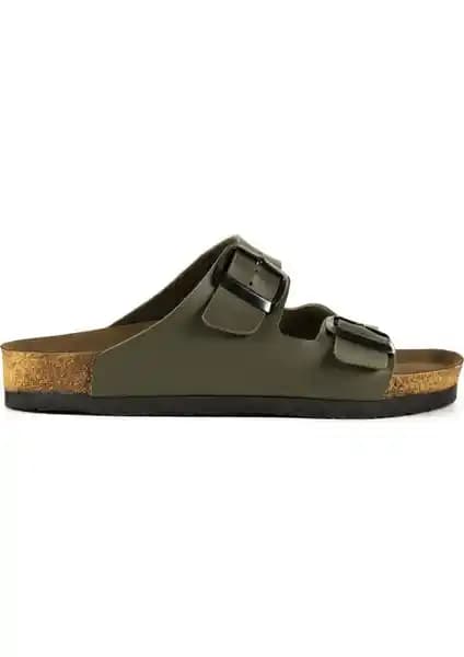 Slazenger LENS Kadın Haki Terlik Konfor ve Şıklığı Bir Arada Sunar