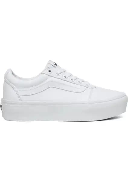 Vans Wm Ward Platform Beyaz Kadın Spor Ayakkabı: Modern Tasarım ve Konforun Buluşması