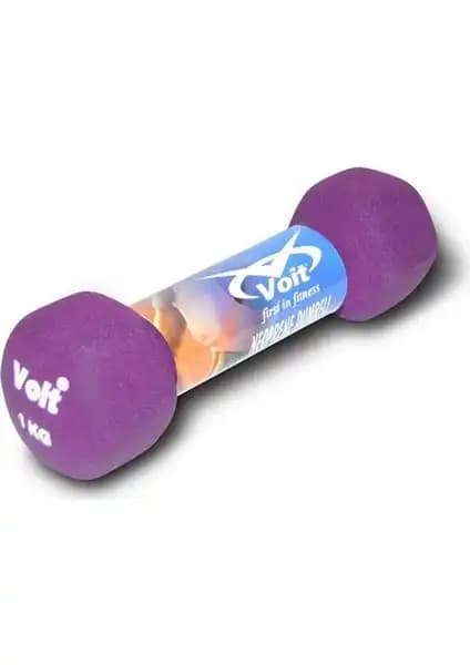 Voit Vdb-04 Altıgen Neopren Dumbbell 1 Kg Spor ve Egzersiz İçin Dayanıklı ve Pratik