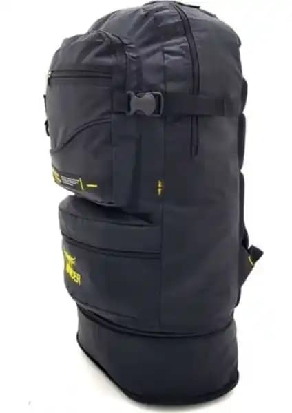 Wander Körüklü Dağcı Siyah Sırt Çantası: Dayanıklı ve Çok Fonksiyonlu Kamp ve Dağcılık Çantası