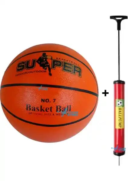 Yk Store Sport Süper Basket Topu 7 Numara ve Şişirme Pompası ile Spor Keyfi