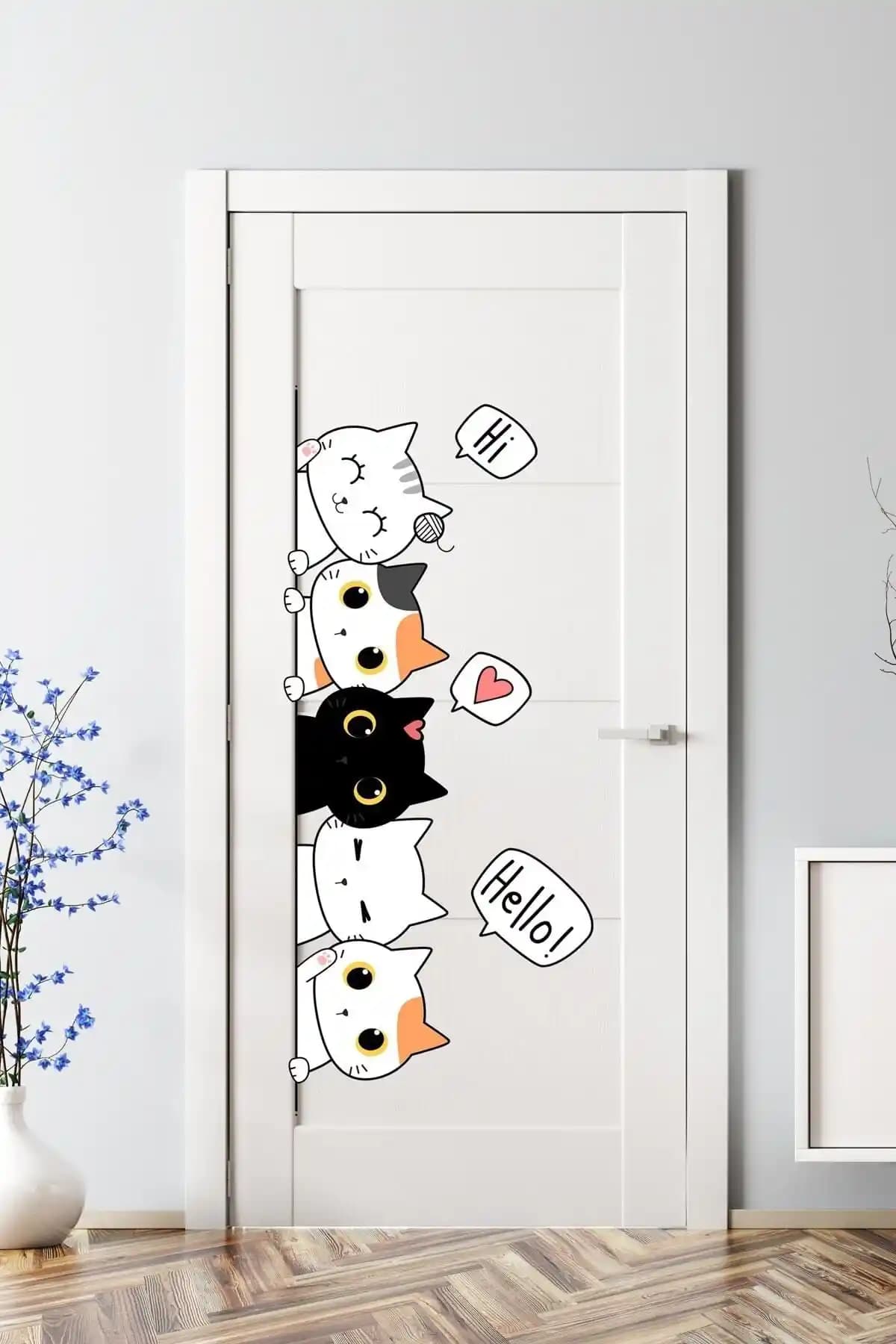 Çocuk Odası Dekorasyonunda Sevimli Kediler Stickerleri Karşılaştırması