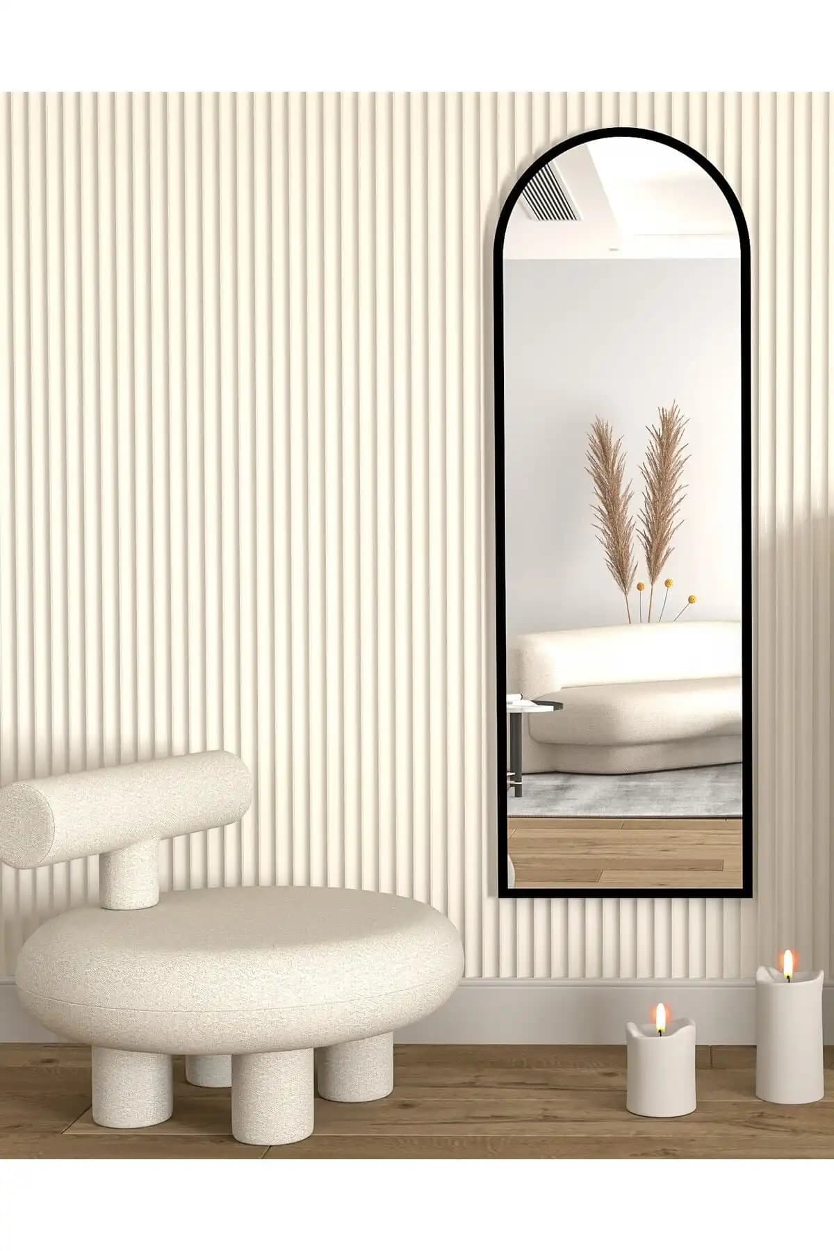 DekorLife Snowier Siyah ve nysamo Beyaz Antre Koridor Aynalarının Karşılaştırması 1
