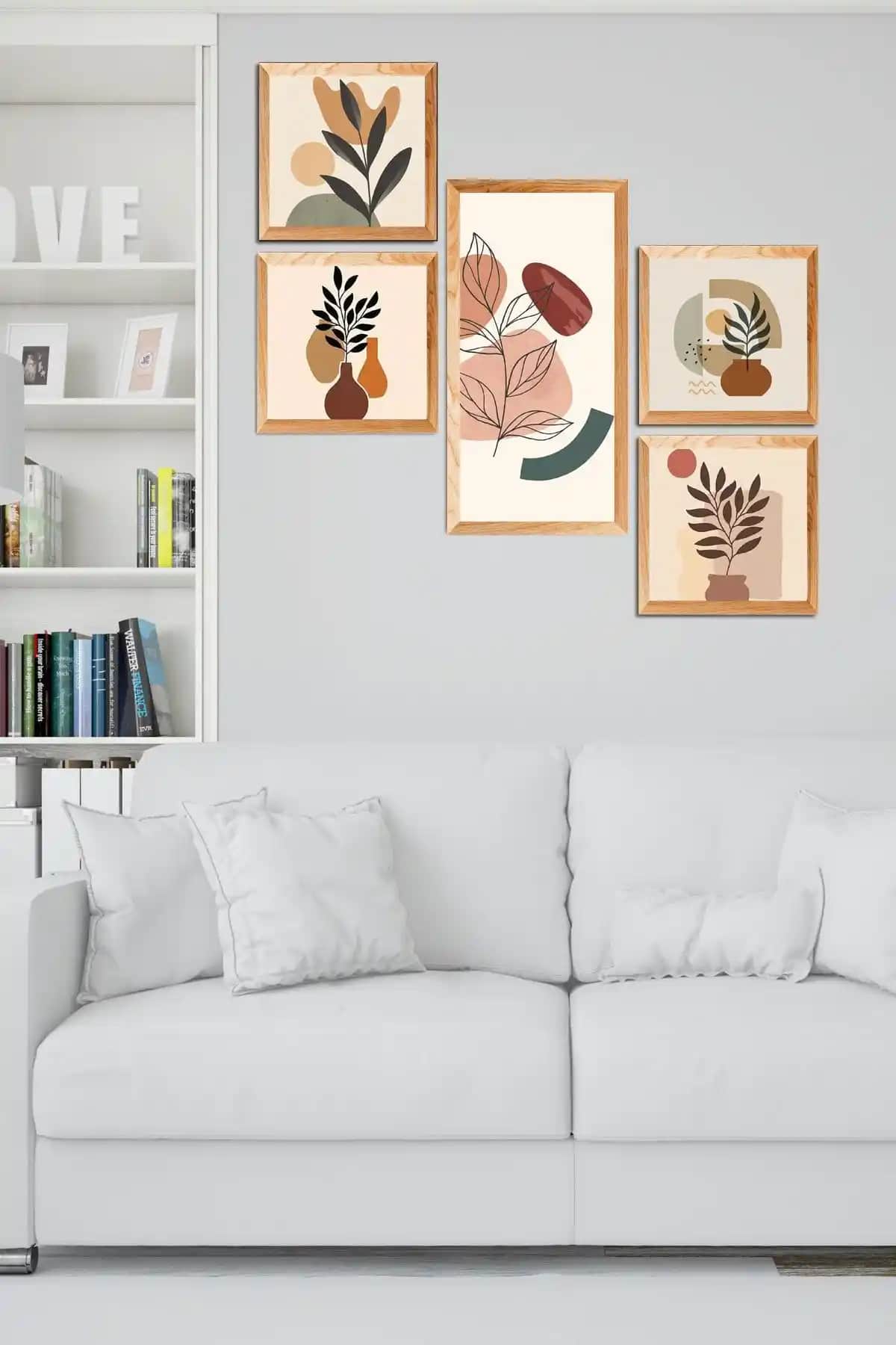 İki farklı MDF tablo seti karşılaştırması: modern ve şık duvar dekorasyonları