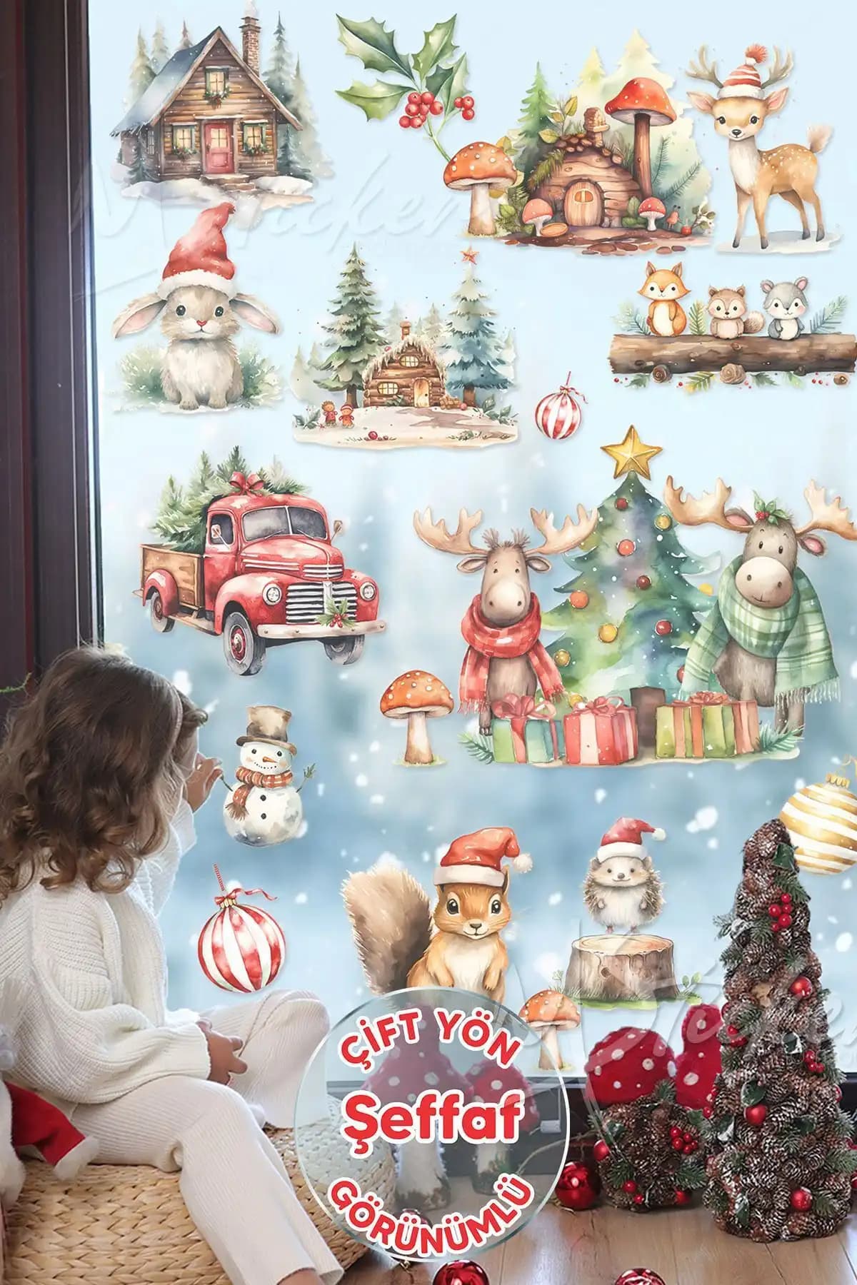 MSticker Çocuk Odası İçin Kış ve Yılbaşı Temalı Sticker Setlerinin Karşılaştırması 1