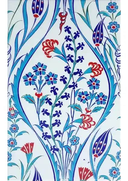 Armada Çini 25x40 Cm SP 419 Mavi Beyaz Kütahya İznik Çini Karo İç ve Dış Mekan Dekorasyonu İçin