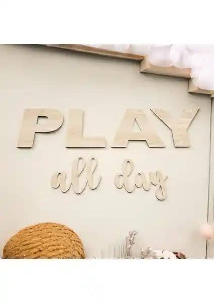 Chirpy Play All Day Ahşap Yazı Küçük Boy: Eğlence ve Öğrenmeyi Birleştiren Çocuk Oyuncağı