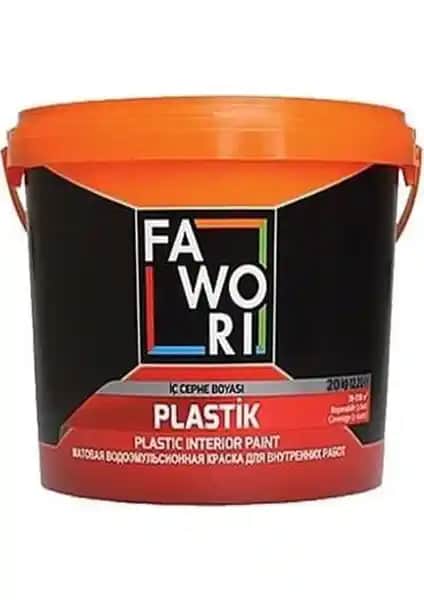 Fawori Plastik İç Cephe Boyası 20 kg yüksek kaliteli ve çevre dostu iç mekan duvar boyası