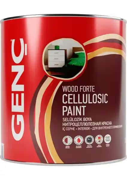 Genç Selülozik Ahşap Boya Mat Renkler 9103 Siyah 2.5 L - Yüksek Performanslı İç Mekan Ahşap Boyası