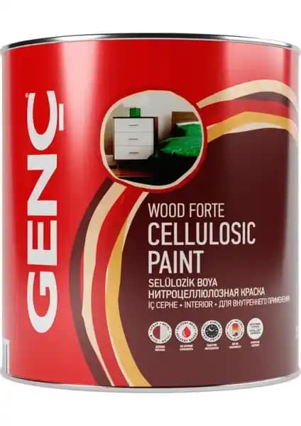 Genç Selülozik Ahşap Boya Mat Renkler 9103 Siyah 2.5 L - Yüksek Performanslı İç Mekan Ahşap Boyası